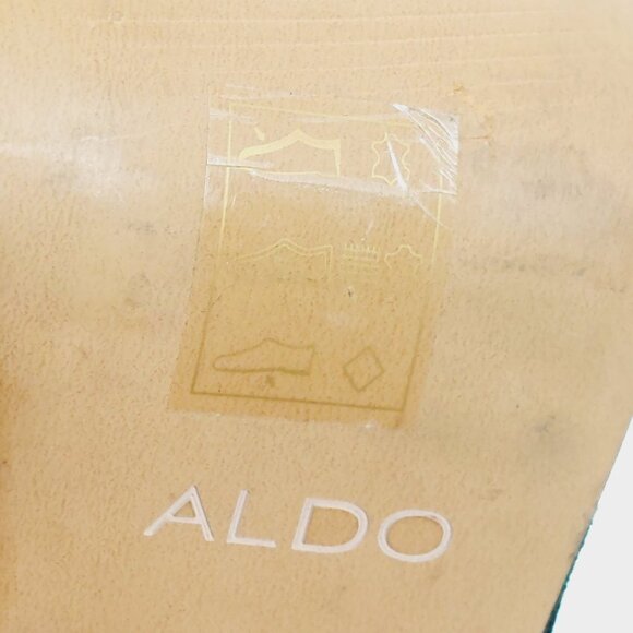 Aldo Suede Side Zip Platform Stilletto Heels Ankle  Booties  A22 - Picture 10 of 13